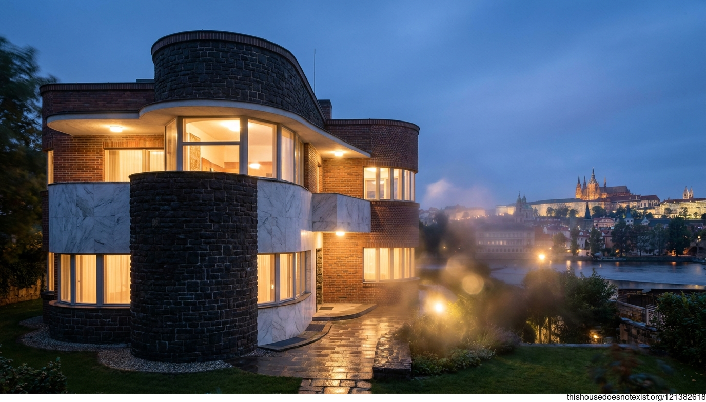 Night Circle Black Stone House