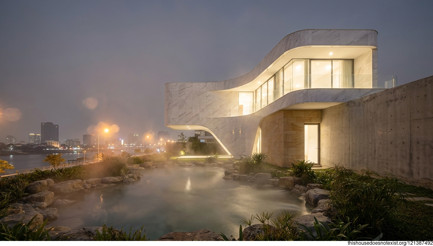 Phnom Penh Futuristic Marble Night Retreat