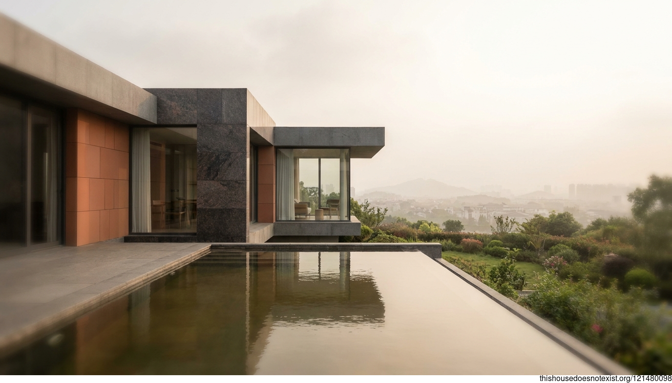 Cixi Mid-Century Stone Retreat