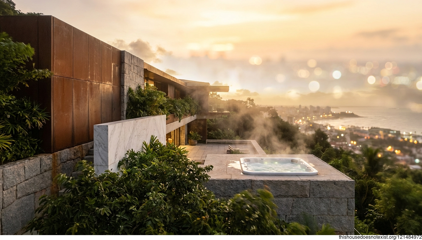 Tropical Maximalist Salvador Steel Sunset Retreat