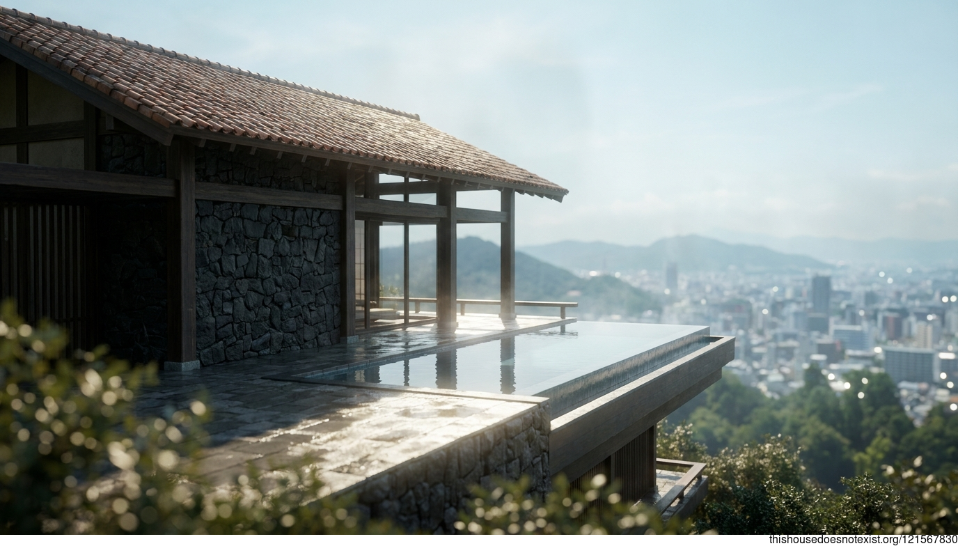 Black Stone Timber Villa, Fukuoka