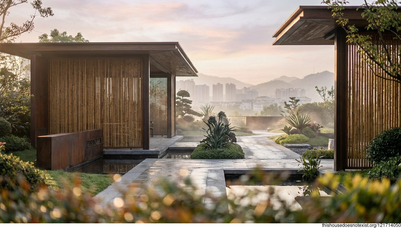 Modern Bamboo Garden