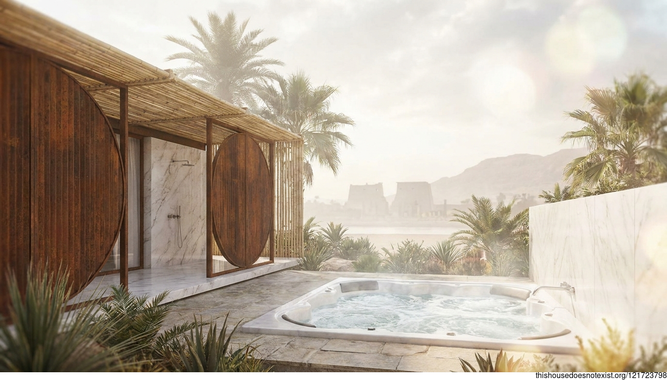 Minimal Tropical Marble Jacuzzi