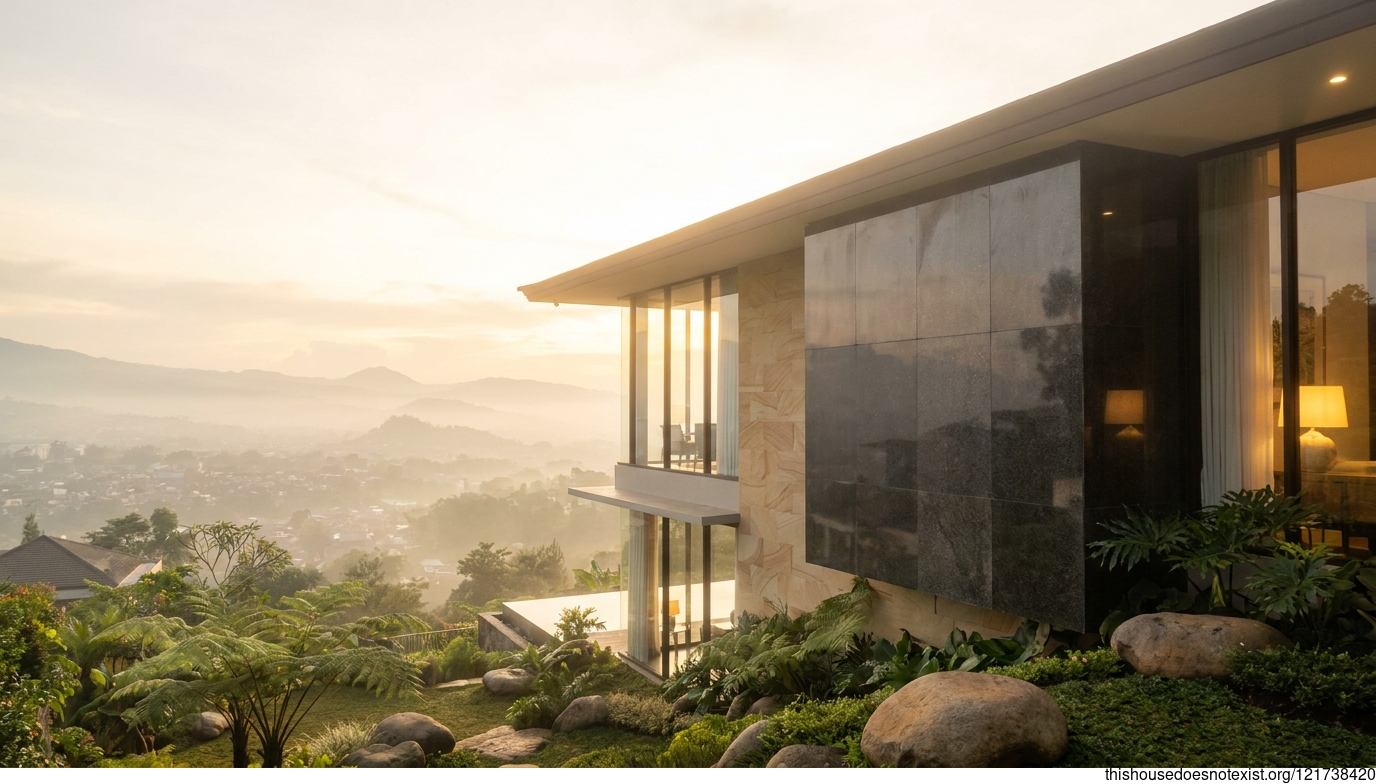 Mid-Century Modern in Bandung Sunrise