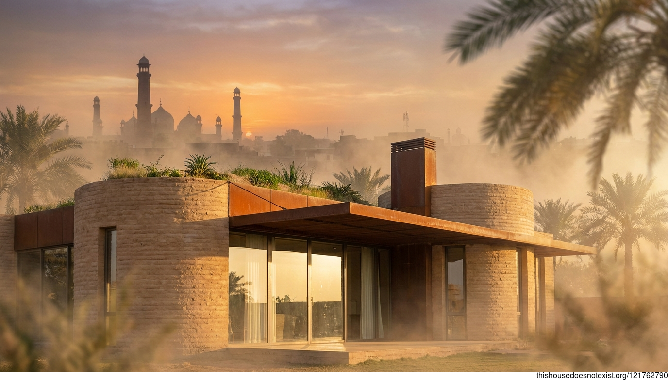 Multan Sandstone Sunset Residence
