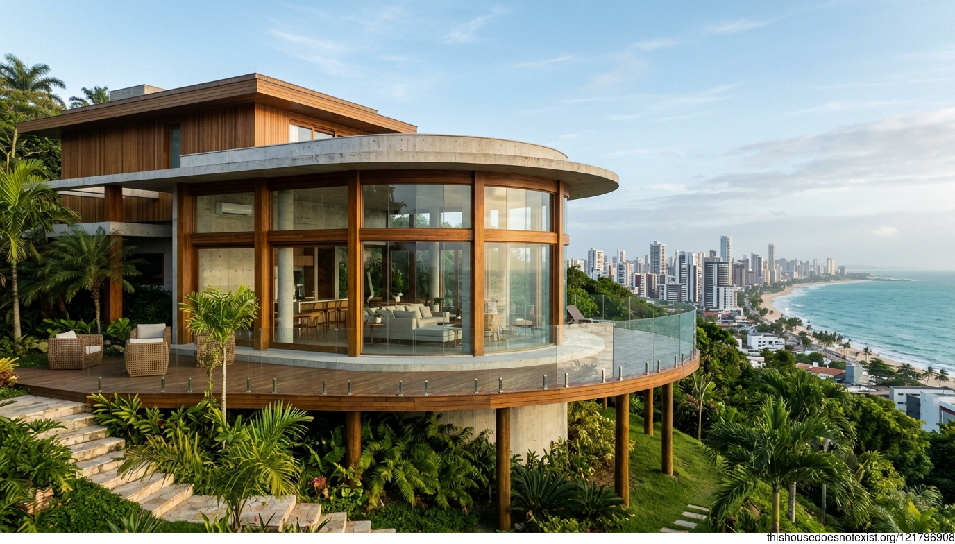 Curved Glass House