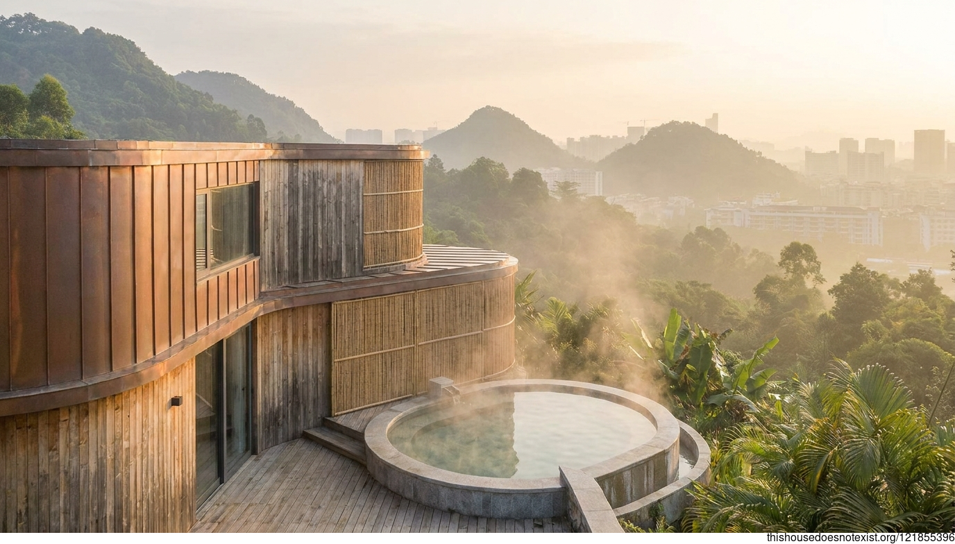 Scandinavian Modern Home, Nanning Sunrise Exterior