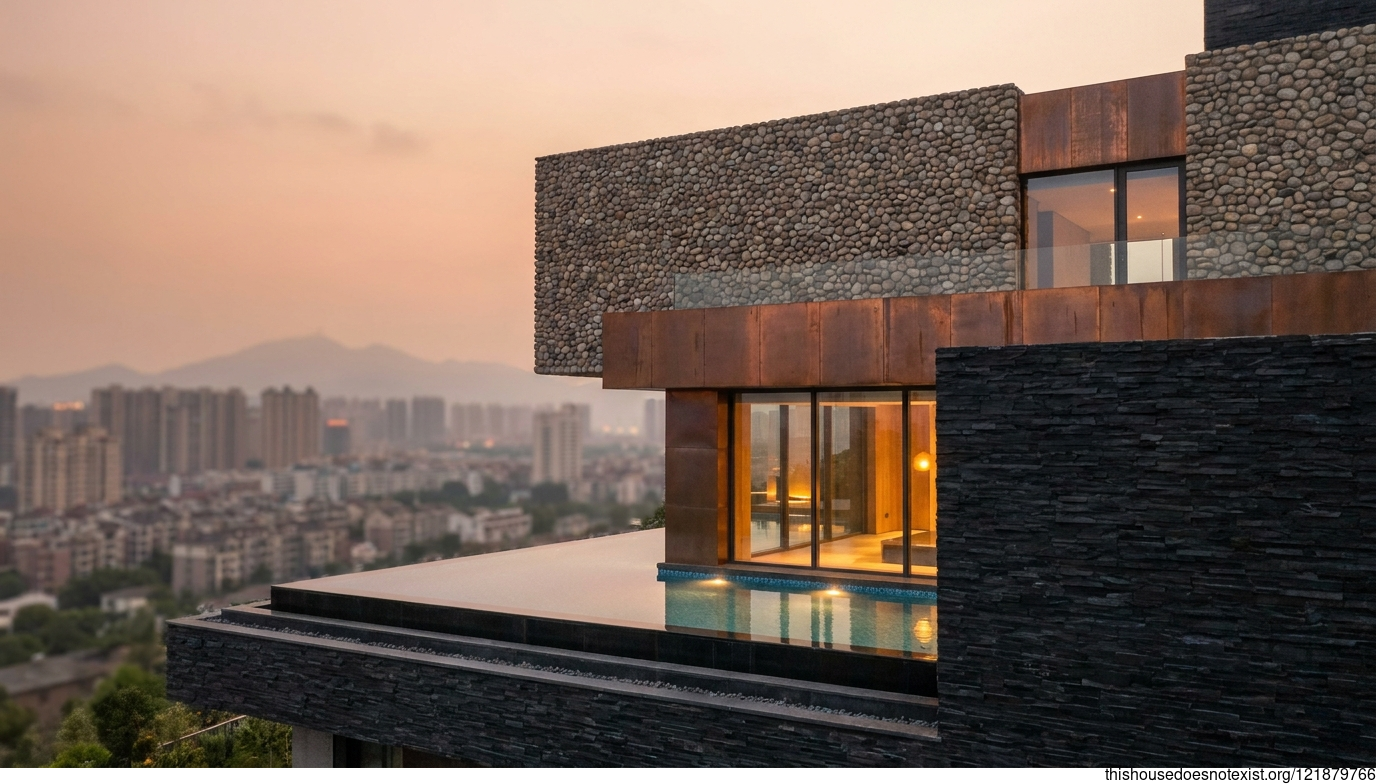 Polished Copper Residence, Hefei Daylight