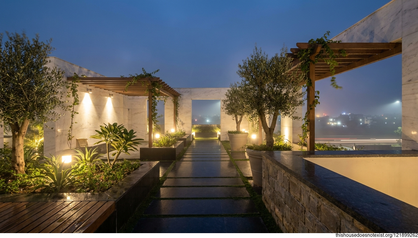 Modern Mediterranean Marble Garden Meerut