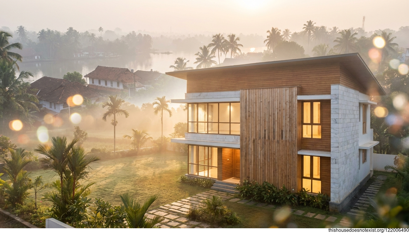 Scandinavian Sunrise in Kollam Marble