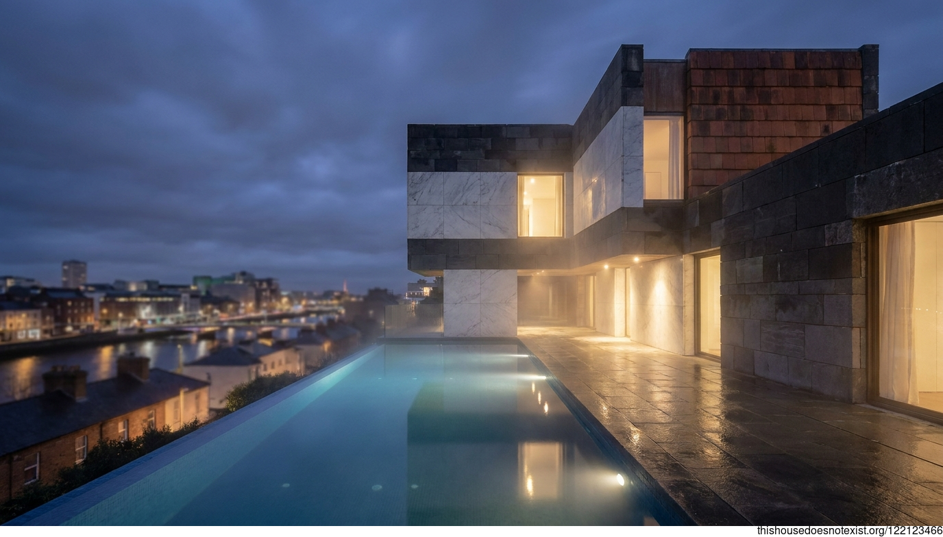 Black Stone & Marble Pool