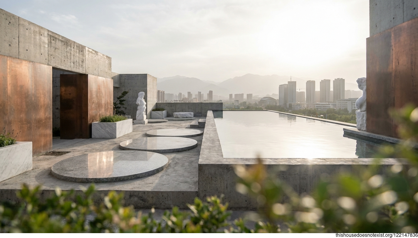 Brutalist Concrete Circle
