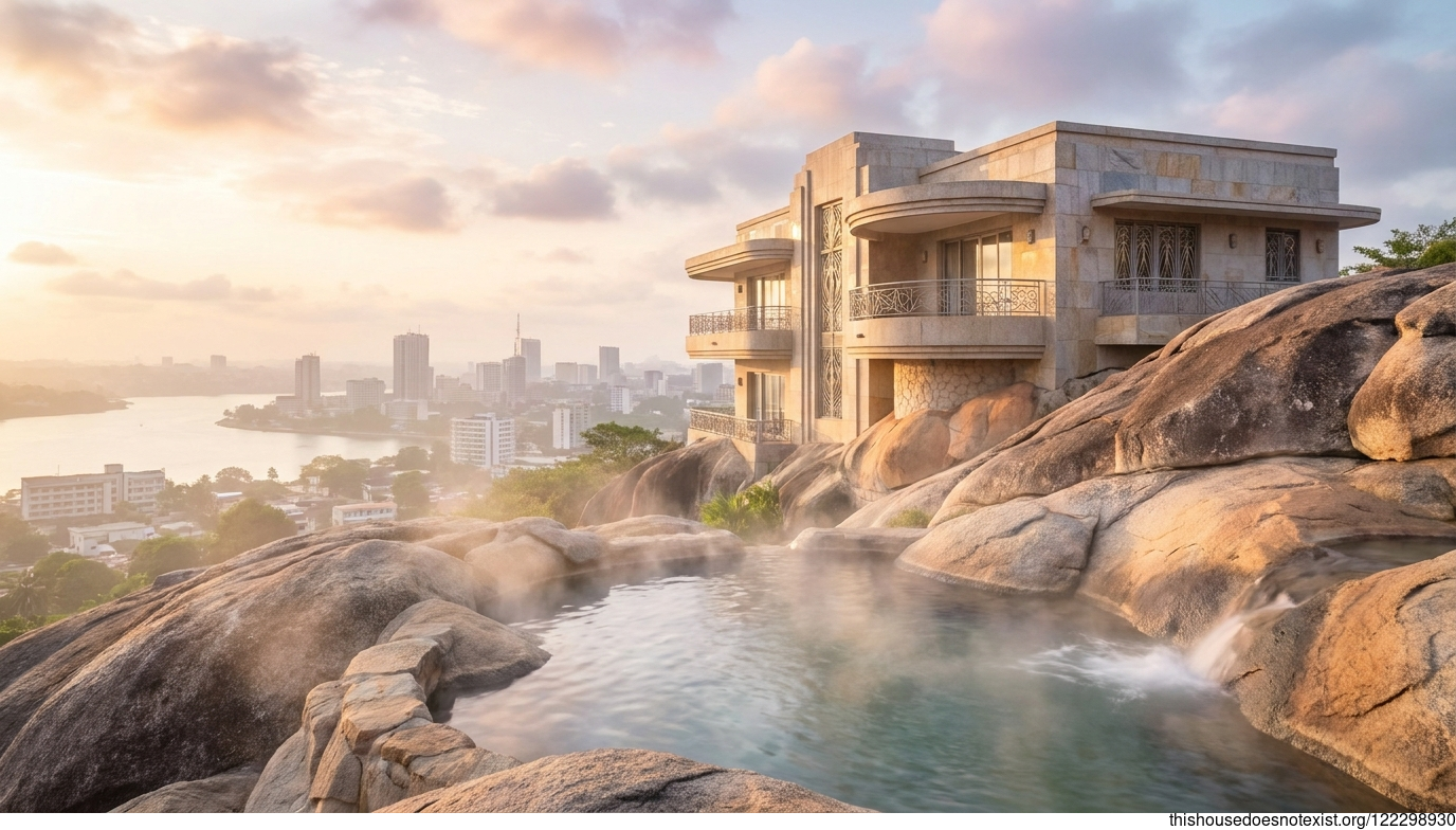 Abidjan Deco Granite Sunrise Retreat