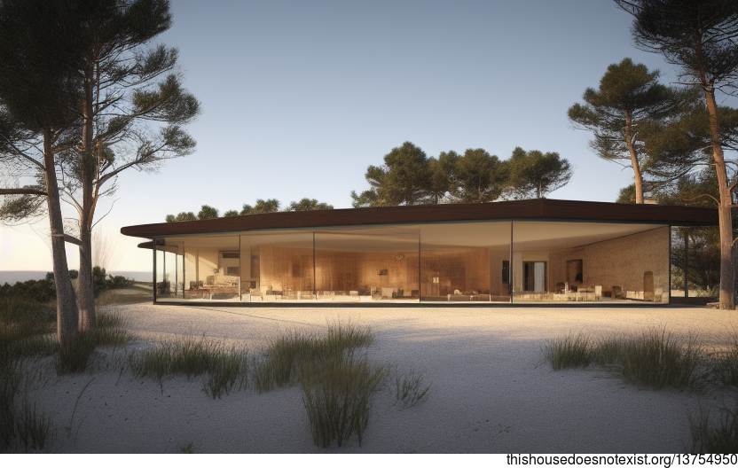 A Modern, Sustainable Home in Portugal That's Built Using Exposed Wood, Glass, and Stone