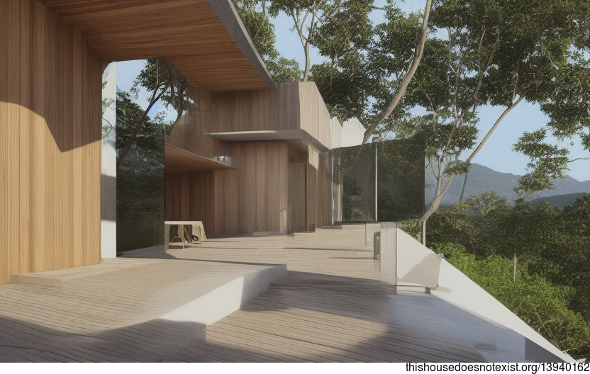 A modern architecture home in Florianopolis, Brazil that is made from sustainable and eco-friendly materials
