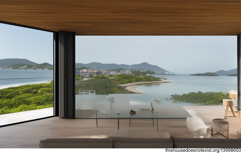A modern architecture home in Florianopolis, Brazil that is made from sustainable and eco-friendly materials