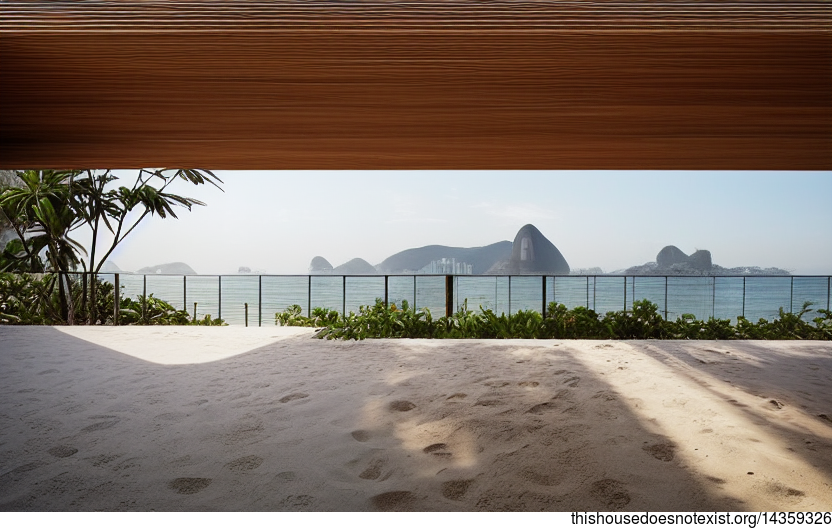 A modern home in Rio de Janeiro, Brazil that is designed to take in the stunning sunset views from the nearby Ipanema beach