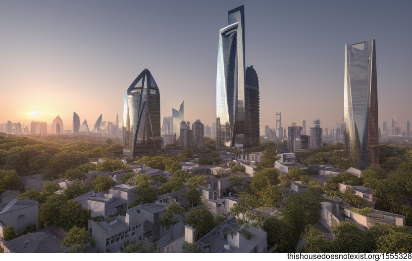 Shanghai's skyline at sunrise, with its mix of old and new architecture, is a sight to behold
