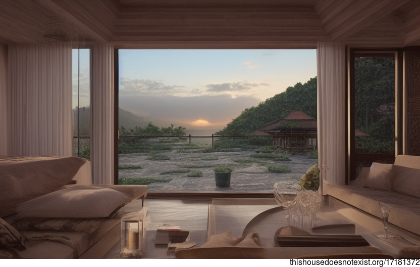 Bali Sunset Modern Architecture Home Interior Design