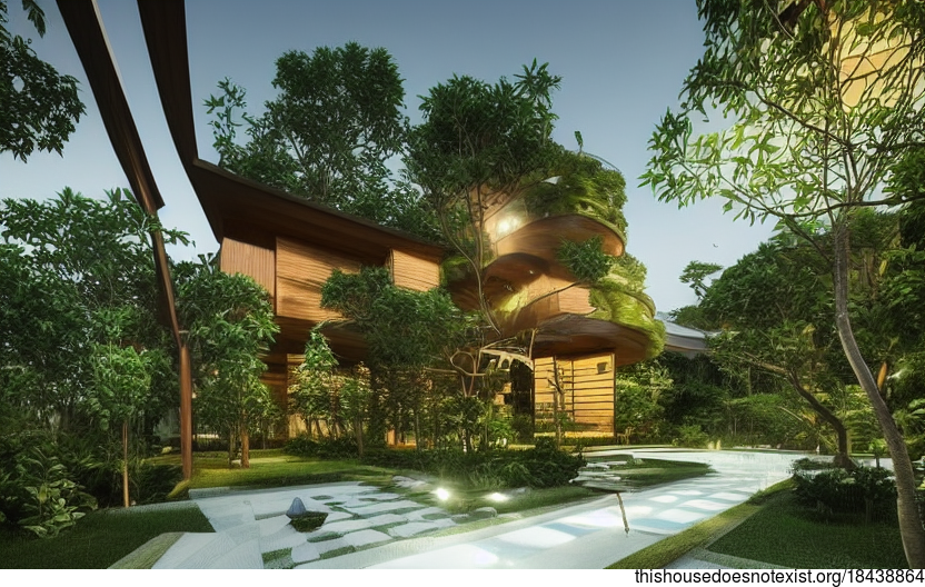 A modern Singapore home that's eco-friendly and sustainable, with a beautiful garden design