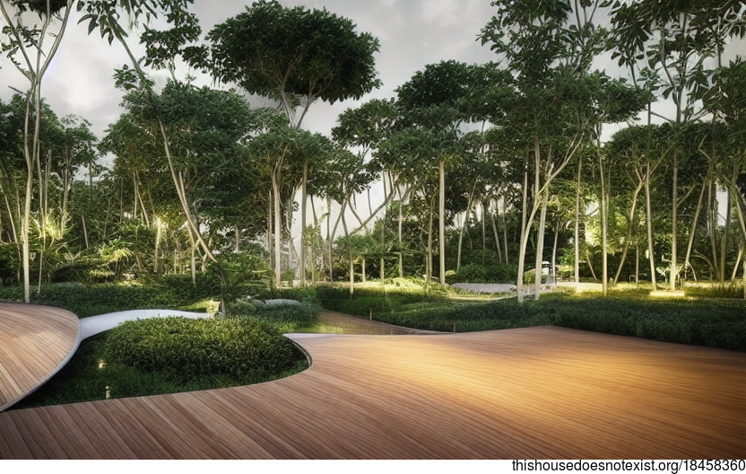 A Curved, Sustainable, and Eco-Friendly Haven in Singapore