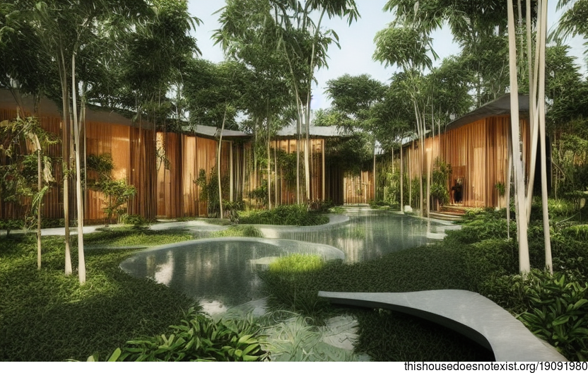 Singapore's Modern, Curved Bamboo Wood Architecture