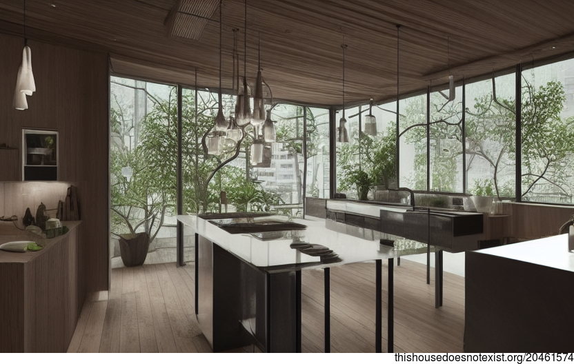 A Modern and Sustainable Kitchen Design from Pinterest