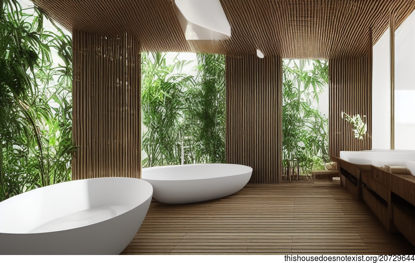 Eco-friendly bathroom design in Bangkok, Thailand