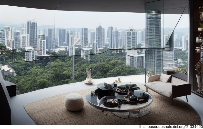 Kuala Lumpur Modern Architecture Interior Design with Sunrise View