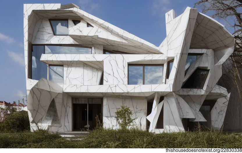 The Beach Sunrise House

This modern architecture home in Munich, Germany is truly one of a kind, with its unique anthropomorphous design and exposed glass and marble façade