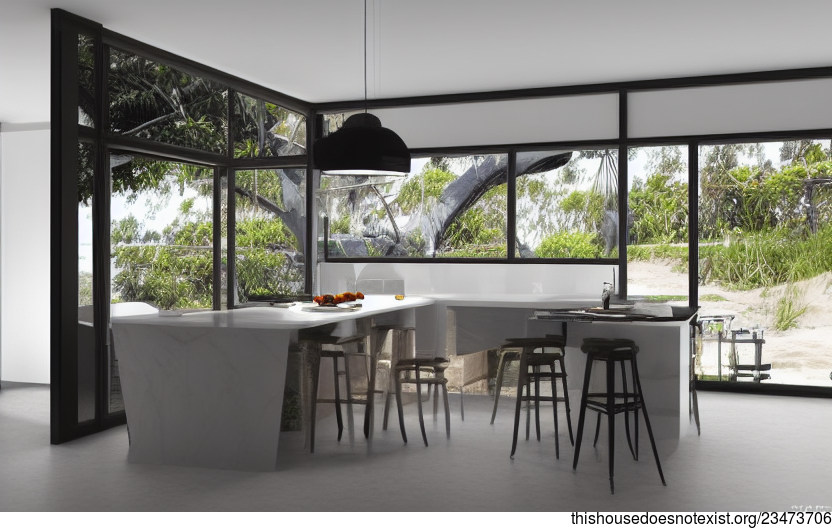 A Modern Architecture Interior Design with a View of Melbourne, Australia