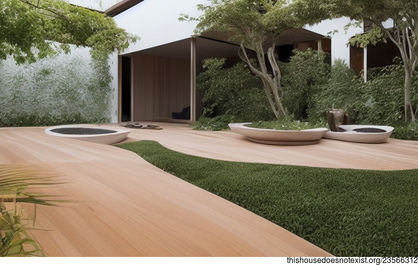 An Eco-Friendly and Minimalist Design

This modern garden design is eco-friendly and minimalist, with a beautiful view of the beach at sunrise