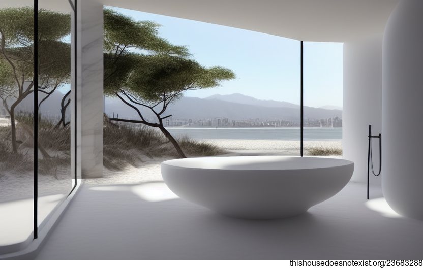 Bathroom with a view