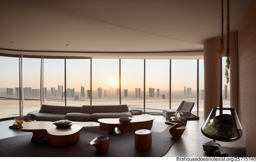 A Modern Interior Design with Traditional Saudi Arabian Elements