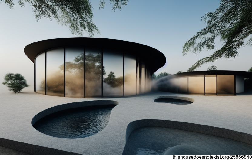 Shanghai China's Beach House with Steam and Hot Spring View