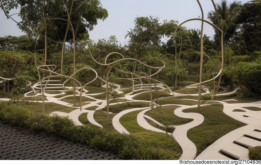 A Modern Tribal Garden in Jakarta, Indonesia