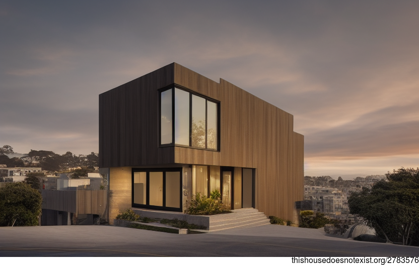 A Minimalistic and Exposed Timber House in San Francisco with a Hot Spring Car Garage