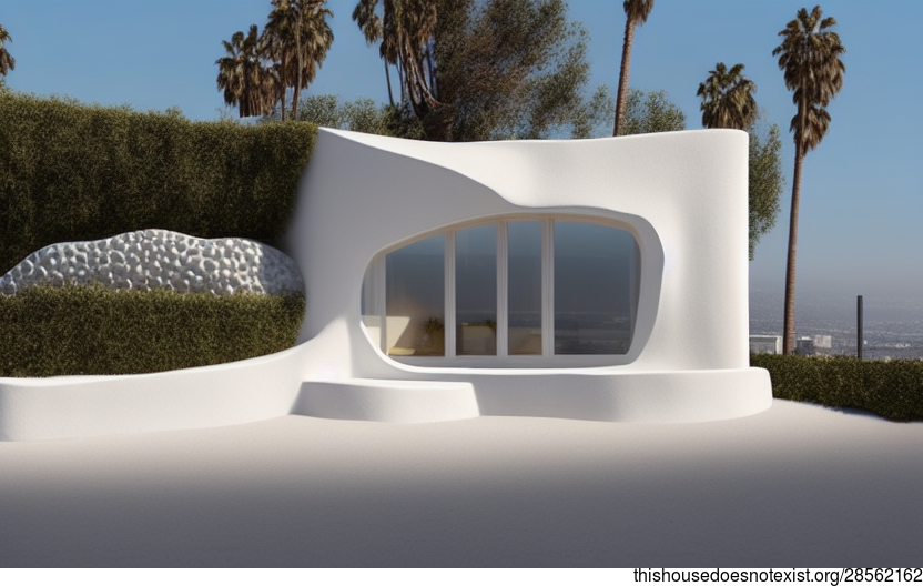 Beautiful, modern, eco-friendly architecture home with an amazing view of the Los Angeles sunset