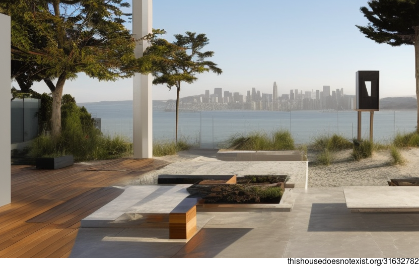 A Modern, Eco-Friendly Outdoor Space With a Stunning View