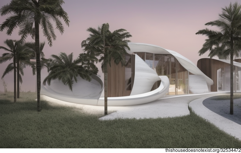 Dubai's Modern Architecture Beach House With Steamy Hot Jacuzzi and Sunset View