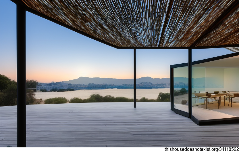 Vienna's Exposed, Curved Glass and Bamboo House With an Infinity Pool and a View