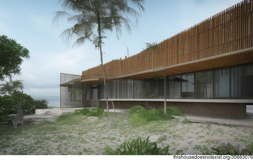 Bamboo and Glass Beach House