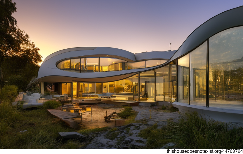 An Eco-Friendly, Maximalist House With a Beach Sunset View
