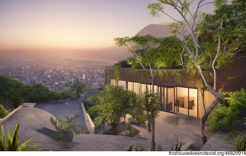 A Modern Beach House in Mexico City with Exposed Polished Bejuca Vines and Bamboo