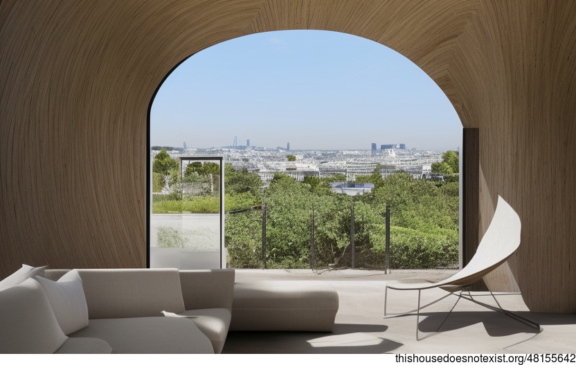 A Modern Beach House in Paris with Exposed Curved Stone and Bejuca Wood Vines