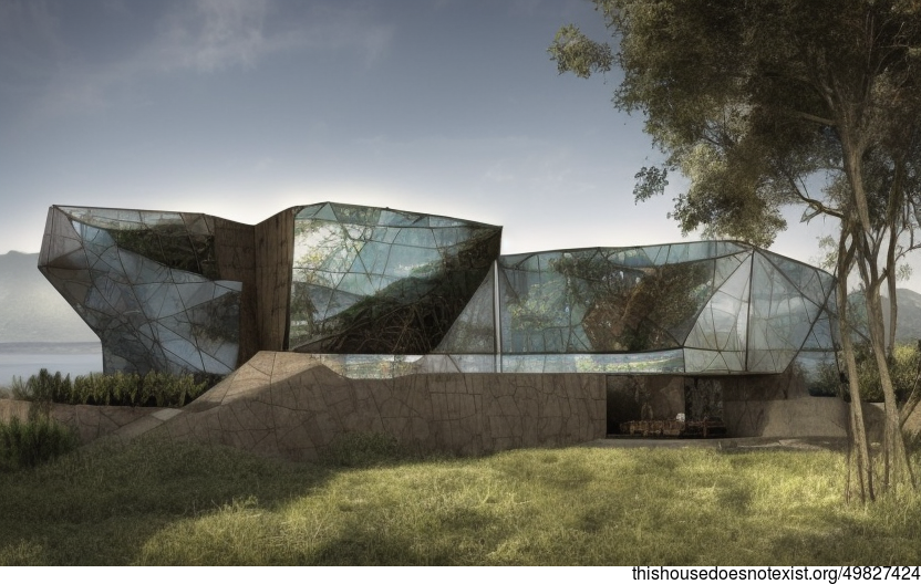 A Modern Architecture Home with a View of Santiago, Chile