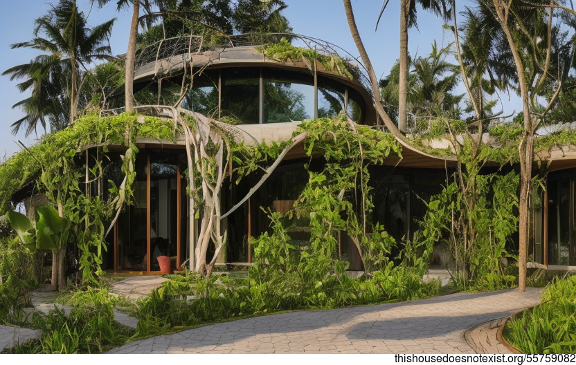 Jakarta's Eco-Friendly Beach House with a View