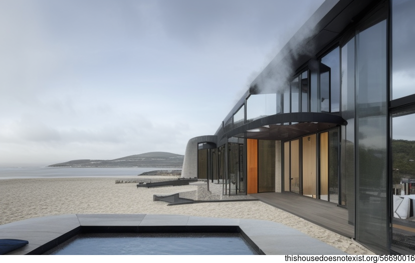 A Modern Beach House in Dublin, Ireland with a Steamy View