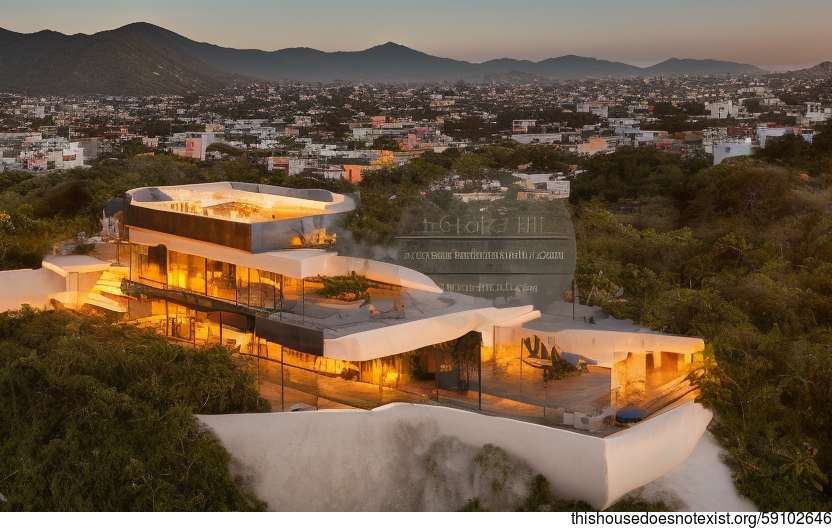 A Modern Mexico City Beach House with a Stunning Sunset View