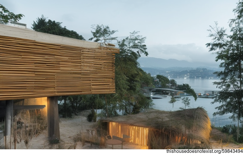 The Beach House at Night